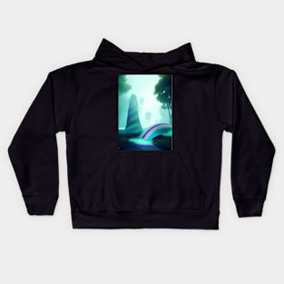 GHOSTLY HALLOWEEN SUNRISE Kids Hoodie